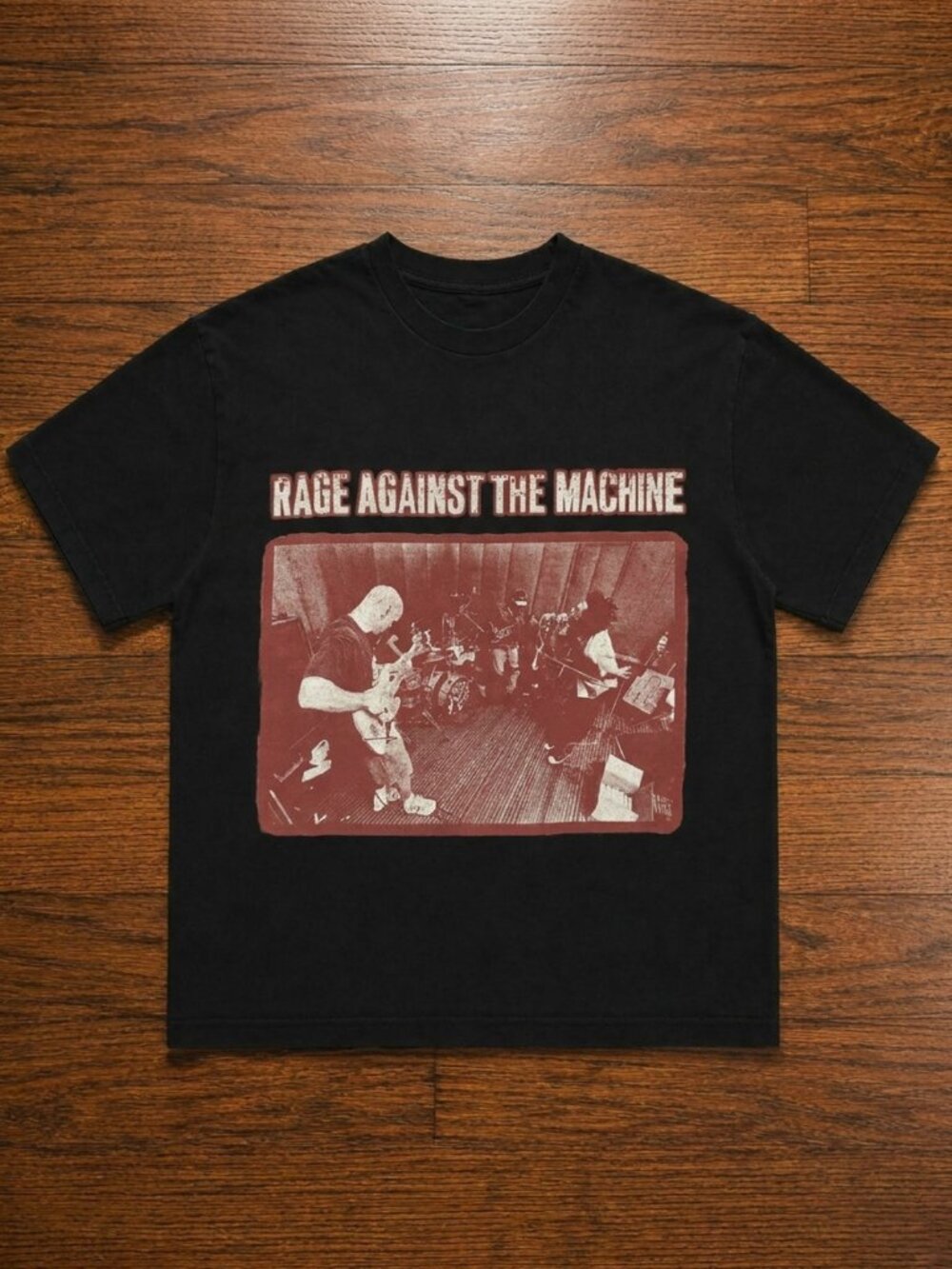 90s Rage‎ Against The Machine T Shirt Large Giant Tag Red Band Tee 1997